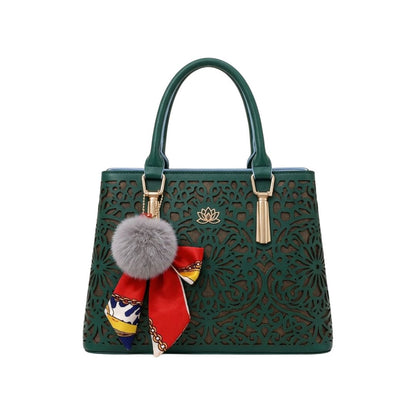 Tropx Green Laser-Cut Handbag