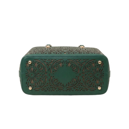 Tropx Green Laser-Cut Handbag