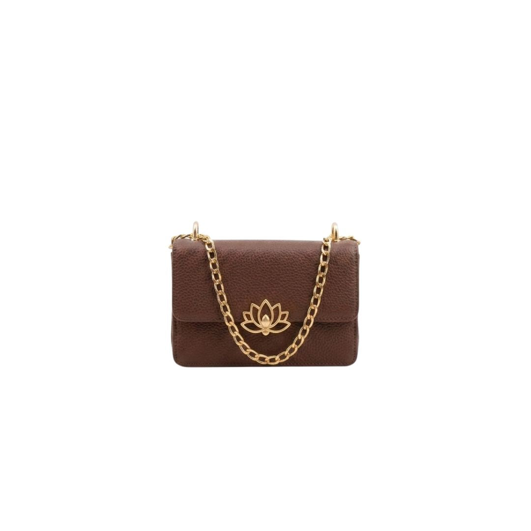 Tropx Lotus Charm Chain Shoulder Bag
