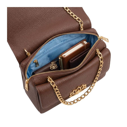 Tropx Lotus Charm Chain Shoulder Bag